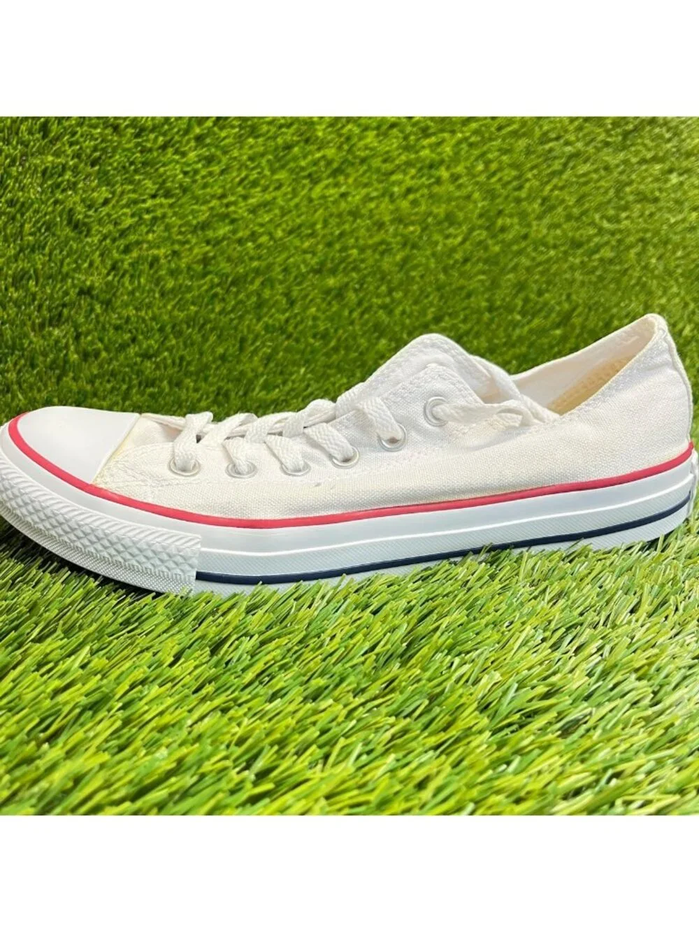 Converse Chuck Taylor All Star Low Womens Size 9 White Athletic Shoes Sneakers